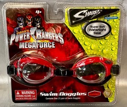 Power Rangers Megaforce RED RANGER Swim Goggles NEW ~ Super Soft Watertight Seal - £9.64 GBP