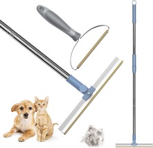 Pet Hair Remover Bundle -Adjustable Length Large Carpet Rake I Carpet Brush 2PK - £16.07 GBP