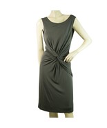 Halston Heritage Gray Sleeveless Twist Knot Knee Length Dress size 6 - €136,92 EUR