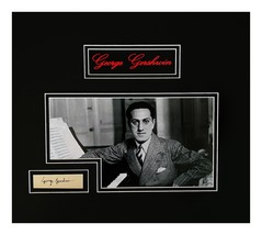 George Gershwin Autograph Document Cut Museum Framed Ready to Display - £1,538.05 GBP