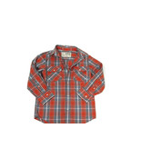 URBAN PIPELINE Boys Orange Plaid Shirt Size Small S Long Sleeve Button Down - $12.72 CAD