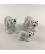 Fisher Price Animal Families White Polar Bear Pack Cub Figures Toy Vinta... - $26.68