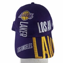 Los Angeles Lakers Hat NBL Basketball NewEra Baseball Cap Big Letter Purple Gold - £11.00 GBP