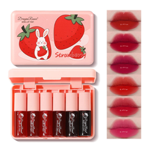 6 Colors Lip Tint Stain Mini Liquid Lipstick, Korean Lip Gloss Moisturizing Natu - $12.60