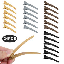 24Pcs Duck Bill Hair Clips Resin Anti-Slip Rust-Proof For Styling Pin Wo... - £13.58 GBP