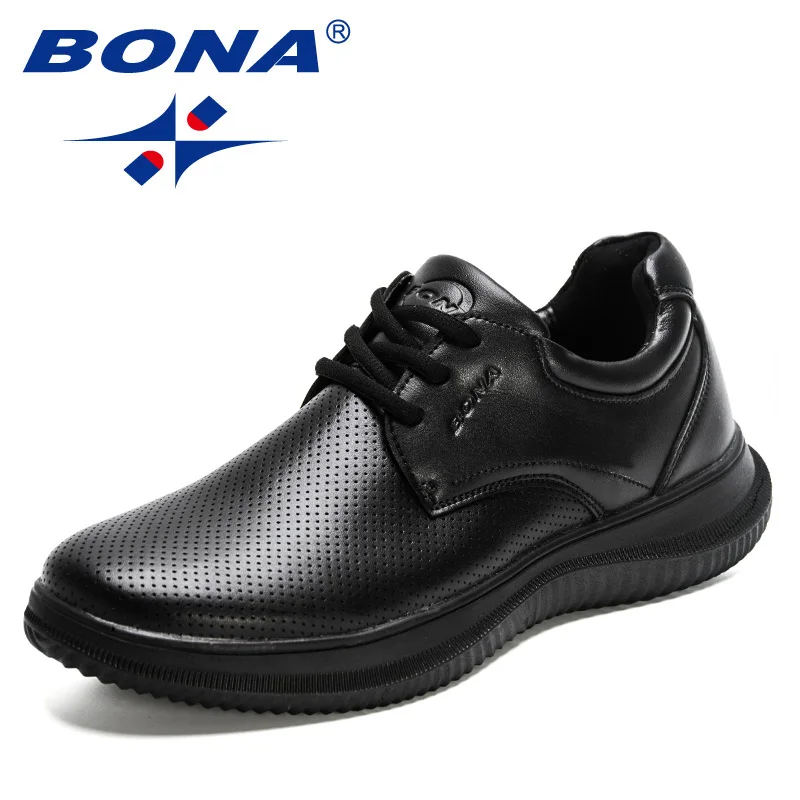 New Designers Leather Men Casual Shoes Breathable Fashion Lace Up Soft Driving S - £73.36 GBP