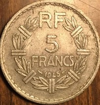 1945 France 5 Francs Coin - £1.26 GBP