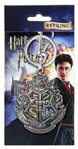 Harry Potter Hogwarts School Crest Pewter Keychain,Multi-colored - $3.91