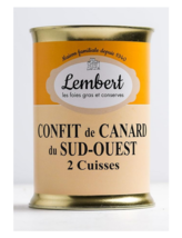 Maison Lembert - DUCK Confit 2 Legs - 26.5 oz / 750 gr - Metal tin - $49.75