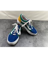 Vans OTW Old Skool Sneakers Kid 13M Yacht Club Shoes Blue Green Suede Sk... - $27.66 CAD