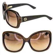 GUCCI GG3715S Sunglasses Diamond Translucent Brown Bronze Mirror Sunglas... - £264.05 GBP