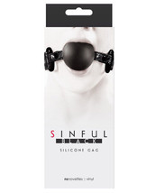 Sinful Soft Silicone Gag Black - £11.39 GBP