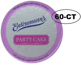 K Cups Coffee 60-ct Entenmann&#39;s Party Cake  Sweet Buttery Cake Flavor - £32.06 GBP