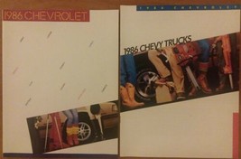 1986 Chevrolet Cars &amp; 1986 Chevy Trucks Sales Brochures - $21.77