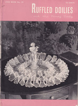 1948 Ruffled Doilies Crochet Patterns Star Book No 59 Pansy American Thr... - $4.00