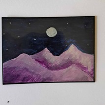 ACEO Original art Moon Mt - $5.00