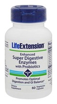 MAKE OFFER! 4 Pack Life Extension Enhanced Super Digestive Enzymes Probiotics image 2