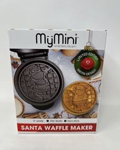 My Mini Santa Waffle Maker Red Nonstick Compact Holiday 5&quot; Limited Edition - £8.27 GBP