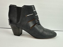 Aquatalia Freida Women&#39;s Charcoal Black Booties Cut Out Boots Sz 9.5 - £79.96 GBP