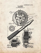 Fishing Reel Patent Print - Old Look - $185.34 MXN+