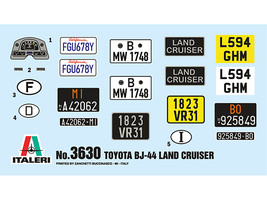 Skill 3 Model Kit Toyota BJ44 Land Cruiser 1/24 Scale Model by Italeri - $84.28