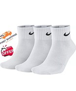 Nike White Sock Everyday Plus Cushioned Ankle Socks Unisex Size- large - $366.58 MXN+