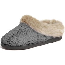 ULTRAIDEAS Women&#39;s Memory Foam House Slippers Cable Knit Fur Lined Small 5/6 - £13.51 GBP