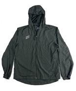 Hurley Men’s Lightweight Windbreaker Jacket Small Black Hooded Full Zip ... - $29.95