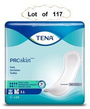 117 Ct TENA ProSkin Bladder Control Pad Heavy Long 15&quot; Incontinence Line... - $72.26