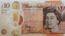 Bank of England Queen Elizabeth II / Jane Austen 10 Pounds Banknote Polymer - £19.53 GBP