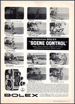 1958 Bolex Scene Control 8mm Movie Camera PRINT AD BX4 - $7.59
