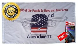 3x5 2nd Second Amendment The Right to Bear Arms Flag 3x5 White Banner PREMIUM Vi - $4.88