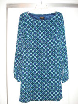 NWT Laundry by Shelli Segal Geometric Dress Size 2 Forest Green Multi Above Knee - £31.38 GBP