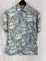 Paradise Collection Men&#39;s Hawaiian Button Short Sleeve Shirt Rayon Tropi... - £12.17 GBP