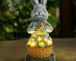 Garden Funny Rabbit Statues Collectible Figurines Rabbit Decorations Sol... - $58.50