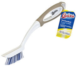 Tile &amp; Grout Cleaner Brush E Xtra Stiff Bristle W Microban Bristles Quickie 155MB - £13.67 GBP