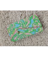 LILLY PULITZER &quot;IT&#39;S ALWAYS SUNNY SOMEWHERE!&quot; WALLET Pink Green Coral pouch - $23.76