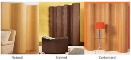 Bamboo Flexible Screen/Room Divider-Wavy Unique/Roll-Up-4 Color Choices  - $275.00