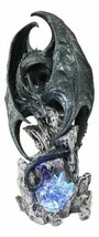 Large Euranius Drake Elder Dragon Guarding LED Light Crystal Elements Statue - £70.78 GBP