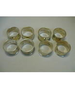 W A Silver Co Napkins Rings Qty 8 Silver Plate EPNS Made in India - £7.86 GBP