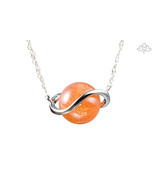 Solitaire Pendant / Sunstone necklace / Dainty necklace / Orange pendant... - £233.53 GBP