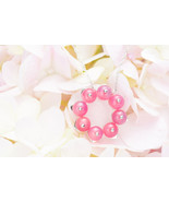  Dainty Charm Necklace - Petite pendant  / White gold pendant / Pink cha... - £333.51 GBP