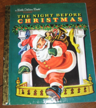 Little Golden Book-Night Before Christmas-Random House-1976 edition - $6.00