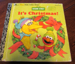 Golden Books-It&#39;s Christmas-Sesame Street-Western Publishing-1992 - £4.01 GBP