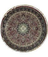 NEW 6&#39; x 6&#39; Handmade Kashmir Silk Round Area Rug - £385.03 GBP