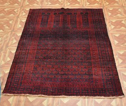 Baluch Ethnic Decor 3&#39; x 4&#39; Wool on Wool Handmade Afghanistan Quality Tribal Rug - £108.73 GBP