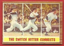 1962  Topps    Mickey  Mantle    #  318    The  Switch  Hitter  Connects   !! - $74.99