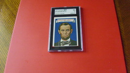 1967  Topps   #  25   Who  Am  I  ?   Abraham  Lincoln    W/O  Coating   Sgc  60 - £39.10 GBP