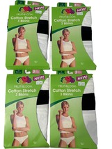 Fruit Of The Loom Cotton Stretch 3-Pk STRING Bikinis S (5) Solid 4 Pks 1... - $218.12 MXN
