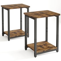 Two-Tiered Small End Table Sofa Table Nightstand Bedside Table For Livin... - $43.96